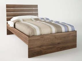 Intrahome Κρεβάτι "ΝΟΤΑ" ημίδιπλο σε χρώμα καρυδί 110x190 Intrahomesa-00652542