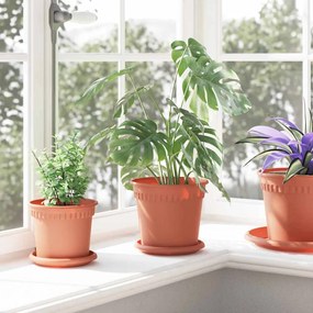 vidaXL Γλάστρες φυτών 24 pcs Κεραμιδί Ø 17 x 14 εκ Πλαστικό