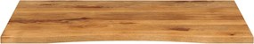 vidaXL Επιφάνεια Γραφείου Καμπύλη 110x80x2,5 εκ Μασίφ Ακατ. Μάνγκο