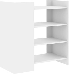 vidaXL Ραφιέρα Λευκή 73,5x35x75 εκ. από Επεξεργασμένο Ξύλο
