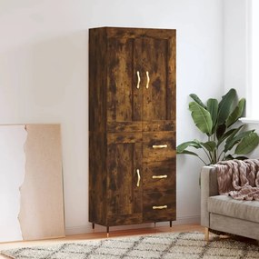 vidaXL Ντουλάπι Καπνιστή Δρυς 69,5x34x180 εκ. από Επεξεργασμένο Ξύλο