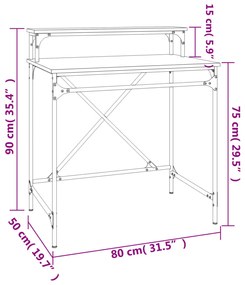 ΓΡΑΦΕΙΟ ΚΑΦΕ ΔΡΥΣ 80X50X90 ΕΚ. ΑΠΟ ΕΠΕΞΕΡΓΑΣΜΕΝΟ ΞΥΛΟ 826708