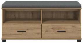 vidaXL Παγκάκι Χαλωρίου με μαξιλάρι Τεχνίτικη Δρυς 100 x 38 x 46 εκ