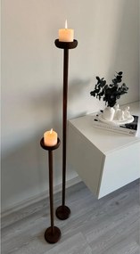 Stewehome Σετ 2 τεμαχίων ξύλινα κηροπήγια 120x80 cm