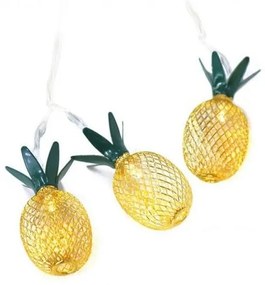 Λαμπάκια με Ανανά 10 LED Μπαταρίας PINEAPPLE10WW2A ACA PINEAPPLE10WW2A Χρυσό