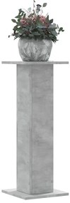 vidaXL Βάσεις Φυτών 2 τεμ. Γκρι Σκυρ. 30x30x80 εκ. Επεξεργασμένο Ξύλο