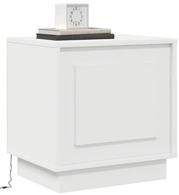 vidaXL Κομοδίνο με 2 pcs Λευκό 44 x 34.5 x 45 εκ Επεξεργασμένο ξύλο