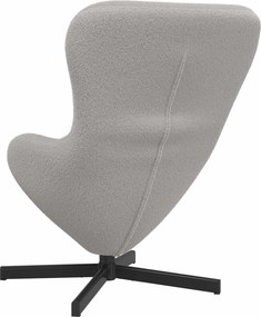 vidaXL Κάθισμα-αυγό Ανοιχτό γκρι 63 x 73 x 90 εκ ύφασμα