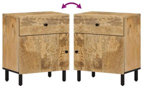 vidaXL Κομοδίνο 50 x 33 x 60 εκ. από Μασίφ Ξύλο Μάνγκο