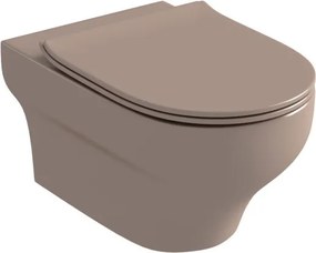 Olympia Clear Brown Matt Rimless - Κρεμαστή λεκάνη