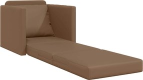 vidaXL Κρεβάτι καναπές 60cm Καπουτσίνο Δερματίνη