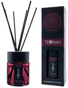 Αρωματικό Χώρου Με Sticks Cranberry Coco Στρόγγυλο 150ml Teoran