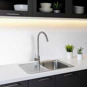 Αυτοκόλλητο Πλακάκι 3D (30.5x25) L-C Pointille White 1770158