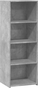 vidaXL Ντουλάπι Γκρι Σκυρ. 45x41x124 εκ. από Επεξεργασμένο Ξύλο