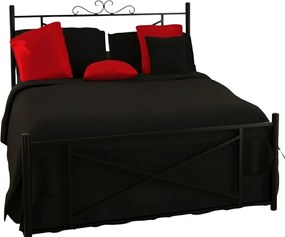 Κρεβάτι Orion-150x200-Μαύρο-Με ποδαρικό