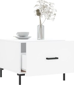 vidaXL Τραπεζάκι Σαλονιού Λευκό 50 x 50 x 40 εκ. από Επεξεργ. Ξύλο