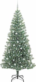 vidaXL Τεχνητό Δέντρο Χριστουγέννων με Χιόνι και Φώτα LED 240 cm