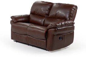 Καναπές διθέσιο CHELSEA με ηλεκτρικό μηχανισμό &quot;Relax&quot;, Καφέ 158x98x103cm-TED1217
