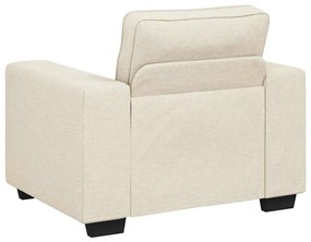 vidaXL Καναπές με μαξιλάρι με μαξιλάρι Μπεζ 100 x 77 x 82 εκ Λινό