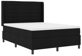 vidaXL Κρεβάτι με στρώμα  Μαύρο 160x200 εκ από ύφασμα