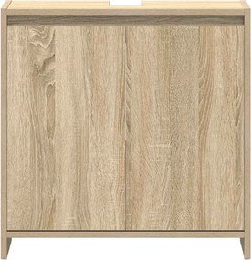 vidaXL Ντουλάπι Νιπτήρα Sonoma Δρυς 60 x 33 x 60 εκ. από Επεξ. Ξύλο