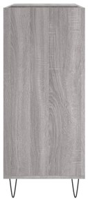 vidaXL Δισκοθήκη Γκρι Sonoma 84,5 x 38 x 89 εκ. από Επεξεργασμένο Ξύλο