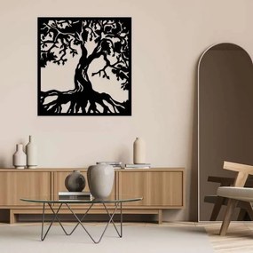 Διακοσμητικό τοίχου Λαμαρίνα Kp46 Nature - 1mx1m, Μαύρο
