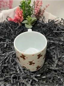 Stewehome Κούπα με καρδιά και αρκουδάκι σε στυλ Pinterest Πολύχρωμο