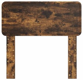 vidaXL Κεφαλάρι Καπνιστό Δρύς 75 cm Επεξεργασμένο ξύλο