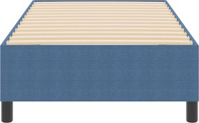 vidaXL Κρεβάτι πλατφόρμα Μπλε 100 x 200 cm Υφασμάτινο Κορντουρά