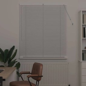 vidaXL Βενετσιάνικες Ρόδες Λευκό 130 x 115 εκ Αλουμίνιο