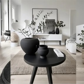 Stewehome μεγάλο μποέμ βάζο από κεραμική Μαύρο