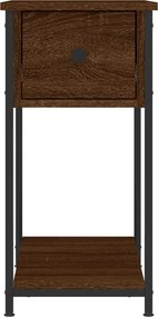 vidaXL Κομοδίνα 2 τεμ. Καφέ Δρυς 30 x 60 x 60 εκ. από Επεξεργ. Ξύλο