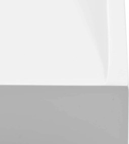 vidaXL Νιπτήρας Λευκός 120x46x11 εκ. Συνθετικός από Τεχνητό Μάρμαρο