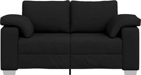 vidaXL Διθέσιος καναπές Μαύρο 160 cm ύφασμα