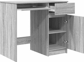 vidaXL Γραφείο Γκρι Sonoma 86x49x76 εκ. από Επεξεργασμένο Ξύλο