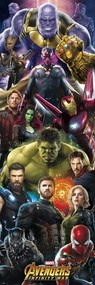 Αφίσα πόρτας Marvel: Avengers - Infinity War, (53 x 158 cm)