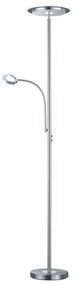 Φωτιστικό Δαπέδου Ackbar R42752107 1x18W & 1x4W Led Φ31cm 182cm Nickel Mat RL Lighting Μέταλλο