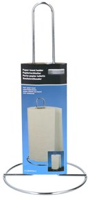 Βάση Χαρτιού Κουζίνας Ασημί Μέταλλο Φ13x28cm