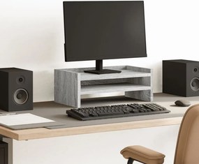 vidaXL Βάση Οθόνης Γκρι Sonoma 42x24x16 εκ. από Επεξεργασμένο Ξύλο