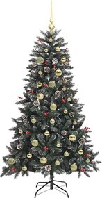 vidaXL Τεχνητό Χριστουγεννιάτικο Δέντρο με 150 LED Πράσινο 150 cm