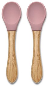 LORELLI ΣΕΤ 2 ΤΕΜ ΚΟΥΤΑΛΑΚΙΑ ΣΙΛΙΚΟΝΗΣ BAMBOO NATURAL DEEP PINK 10230680002