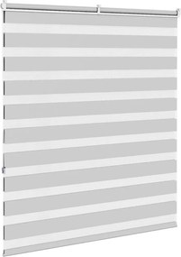 vidaXL Ζέβρα τυφλή Ανοιχτό Γκρι Πλάτος υφάσματος 125,9 εκ. Πολυεστέρας