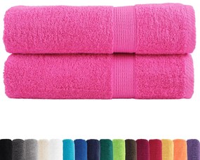vidaXL Πετσέτες Μπάνιου Premium SOLUND 2 Τεμ. 100x150 εκ 600 γρ/μ²
