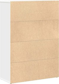 vidaXL Βιβλιοθήκη Λευκή 60x24x85 εκ. από Επεξεργασμένο Ξύλο