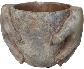 Κασπώ ArteLibre Χέρια Καφέ Τσιμέντο 20.5x15.5x14.5cm-05154326