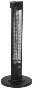 VEVOR Infrared Heater 2000W Electric Space Heater Remote Control 3 Speeds Timer