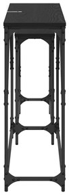 vidaXL Τραπέζι κονσόλας 2 pcs Μαύρη Οξυά 100 x 28 x 75 εκ.