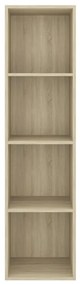 vidaXL Έπιπλο Τηλεόρασης Κρεμαστό Δρυς 37x37x142,5 εκ. από Επεξ. Ξύλο
