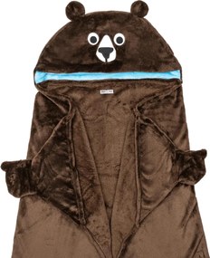 Κουβέρτα Fleece Με Κουκούλα (127x91.5) Zoocchini Bear